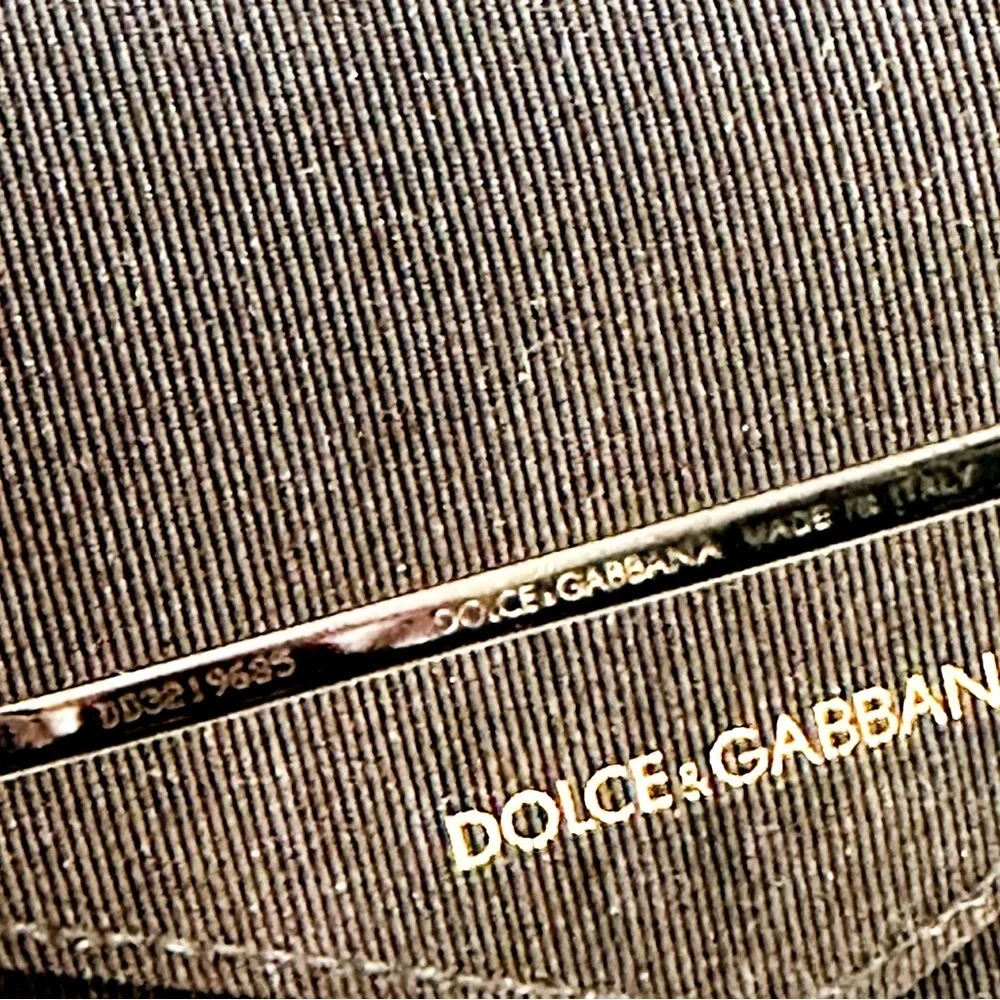 Dolce & Gabbana Gold Filigree Square Framed Sunglasses NWOT